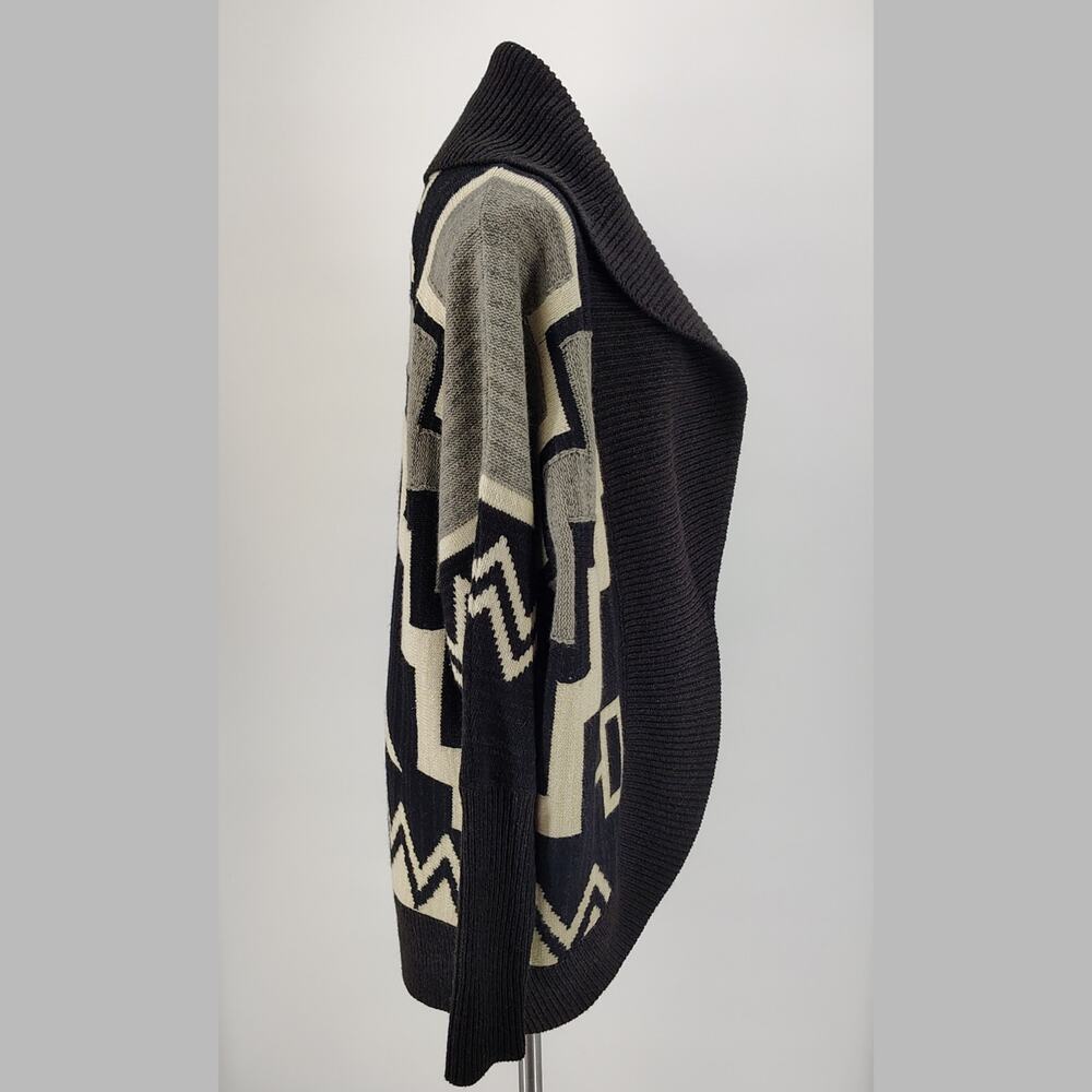 Ralph Lauren Shawl Collar Wool Silk Cashmere Lodge Cardigan Aztec Sweater L - Picture 3 of 11